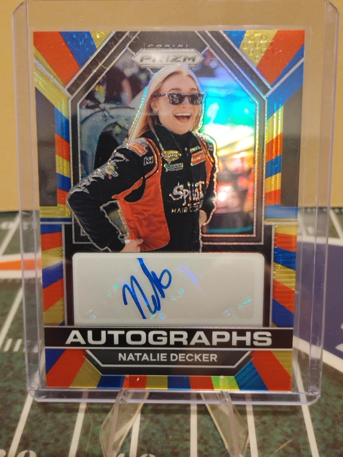 2023 Panini Prizm Nascar Racing Rainbow Autographs Natalie Decker #08/24
