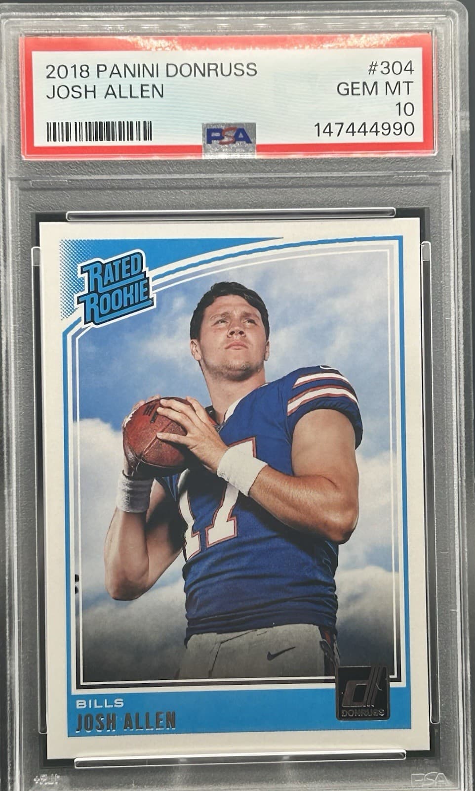 Panini 2018 Donruss Rated Rookie Josh Allen RC #304 Buffalo Bills NFL