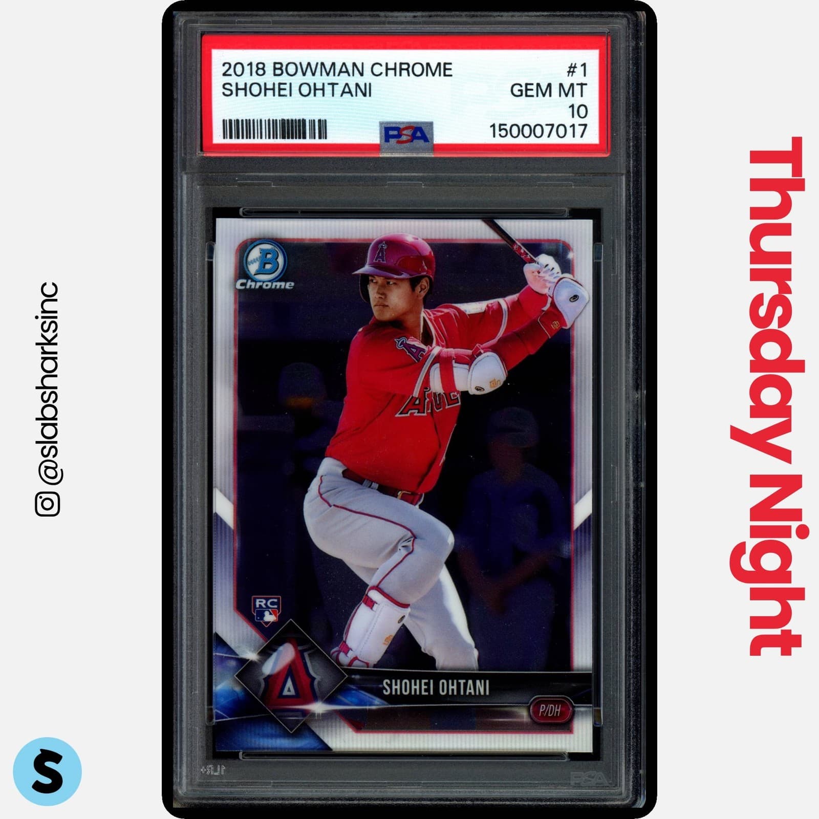2018 Bowman Chrome #1 Shohei Ohtani Rc Rookie Psa 10