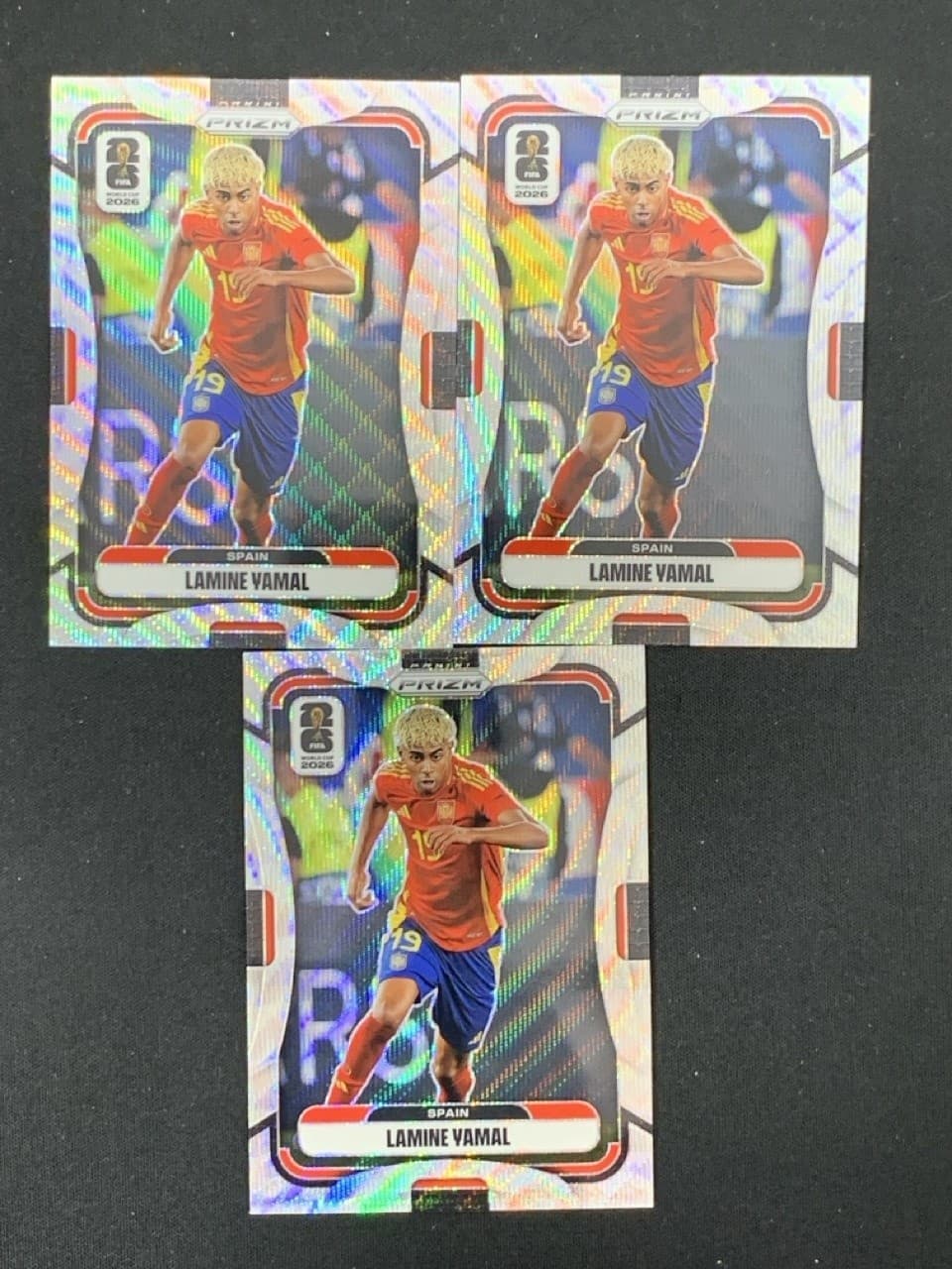 Lamine Yamal 2026 Panini Prizm Fifa World Cup Wave Prizm #78 Lot 3 u
