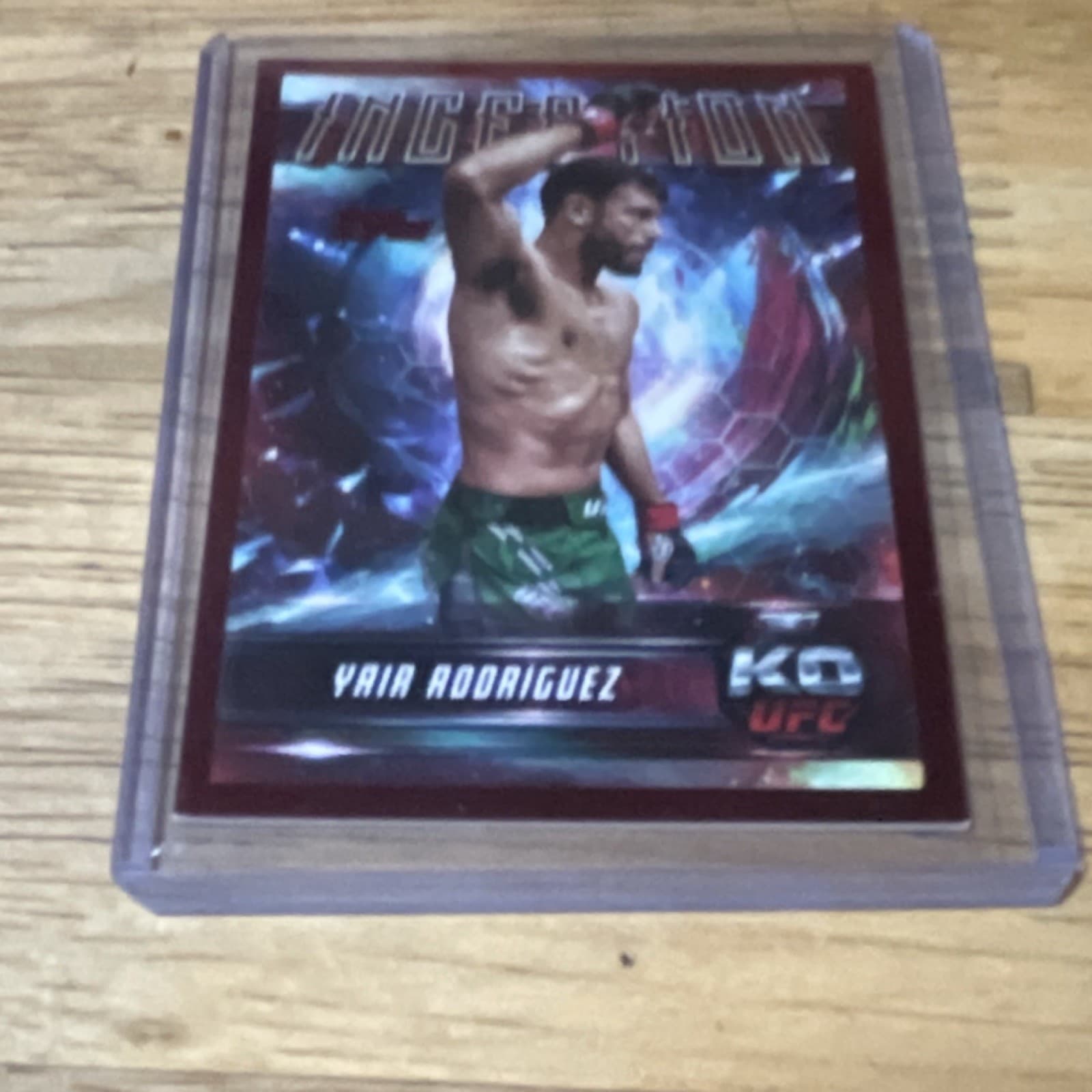 2025 Topps Inception UFC Yair Rodriguez IN-47 Insert Original MMA Card Stock