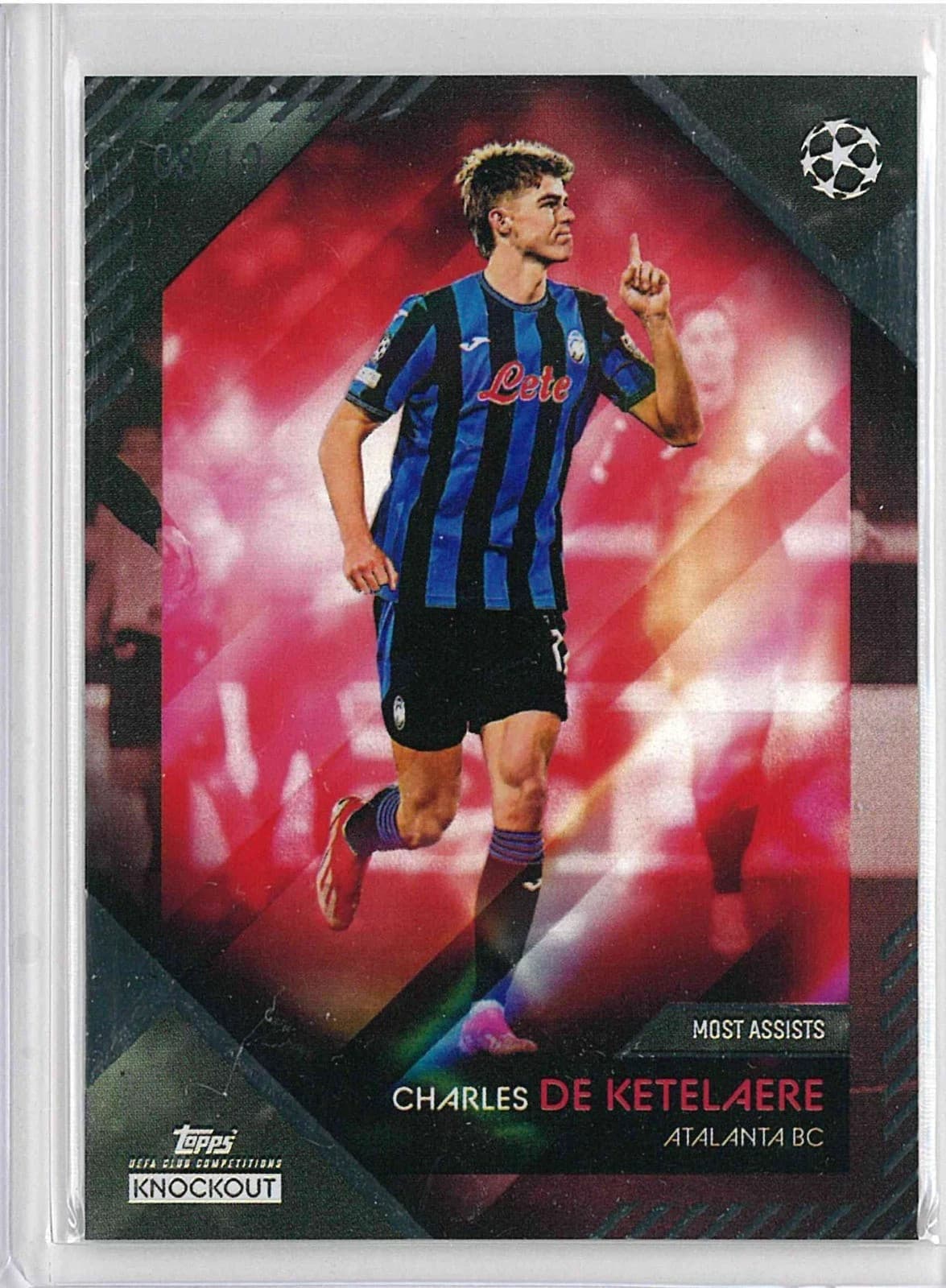 Topps soccer 2025 knockout Charles De Ketelaere Atalanta BC 08/10