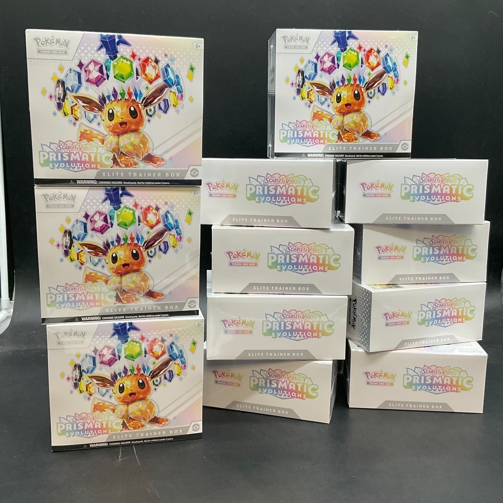 Lot of (12) Pokemon TCG Prismatic Evolutions Elite Trainer Boxes SEALED ETB