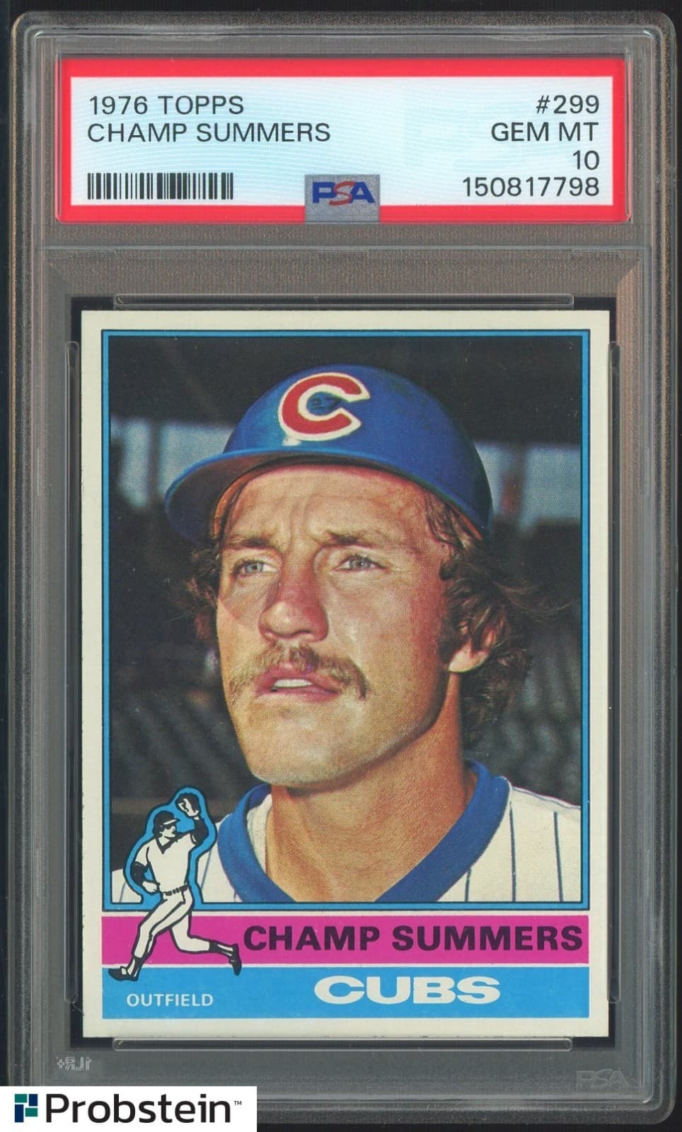 1976 Topps #299 Champ Summers Chicago Cubs PSA 10 Gem Mint