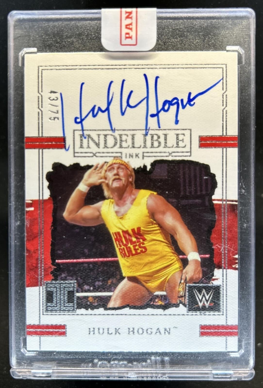 2023 Panini Impeccable WWE Hulk Hogan Indelible Ink Auto Autograph #43/75