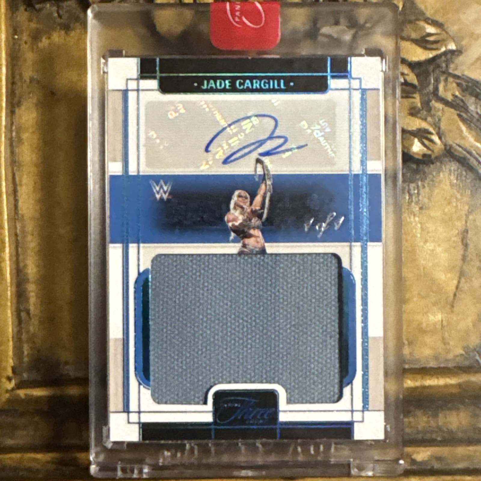 2024 WWE Panini Three Count 1 OF 1 JADE CARGILL JUMBO PATCH AUTO MM-JCG