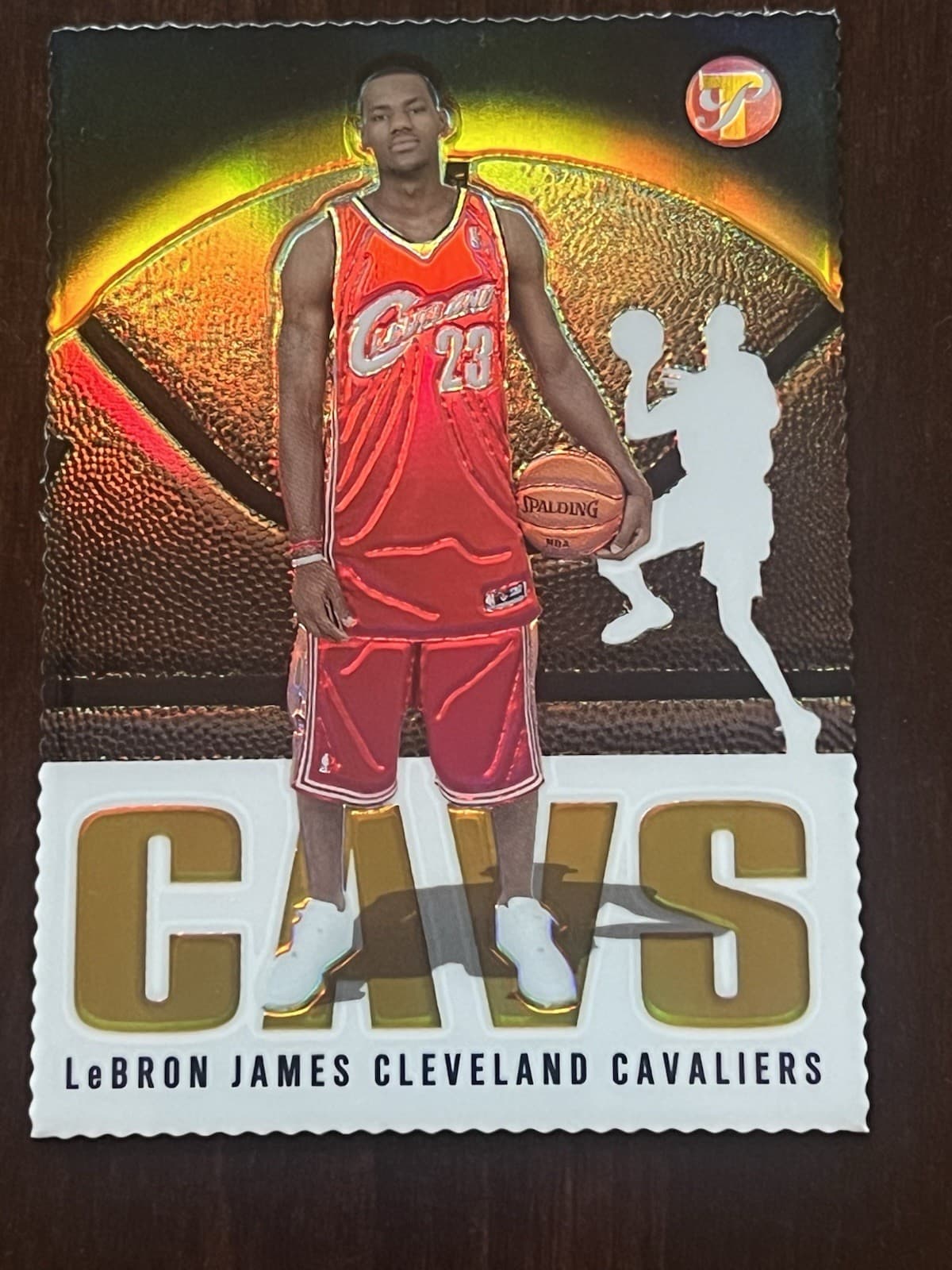 2003 Topps Tribute Basketball LeBron James Gold Refractor