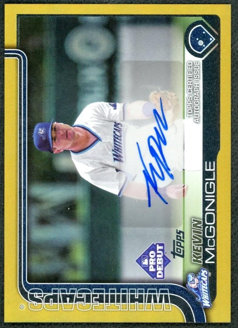 2025 Topps Pro Debut Kevin McGonigle Gold Auto /50 #PD-107
