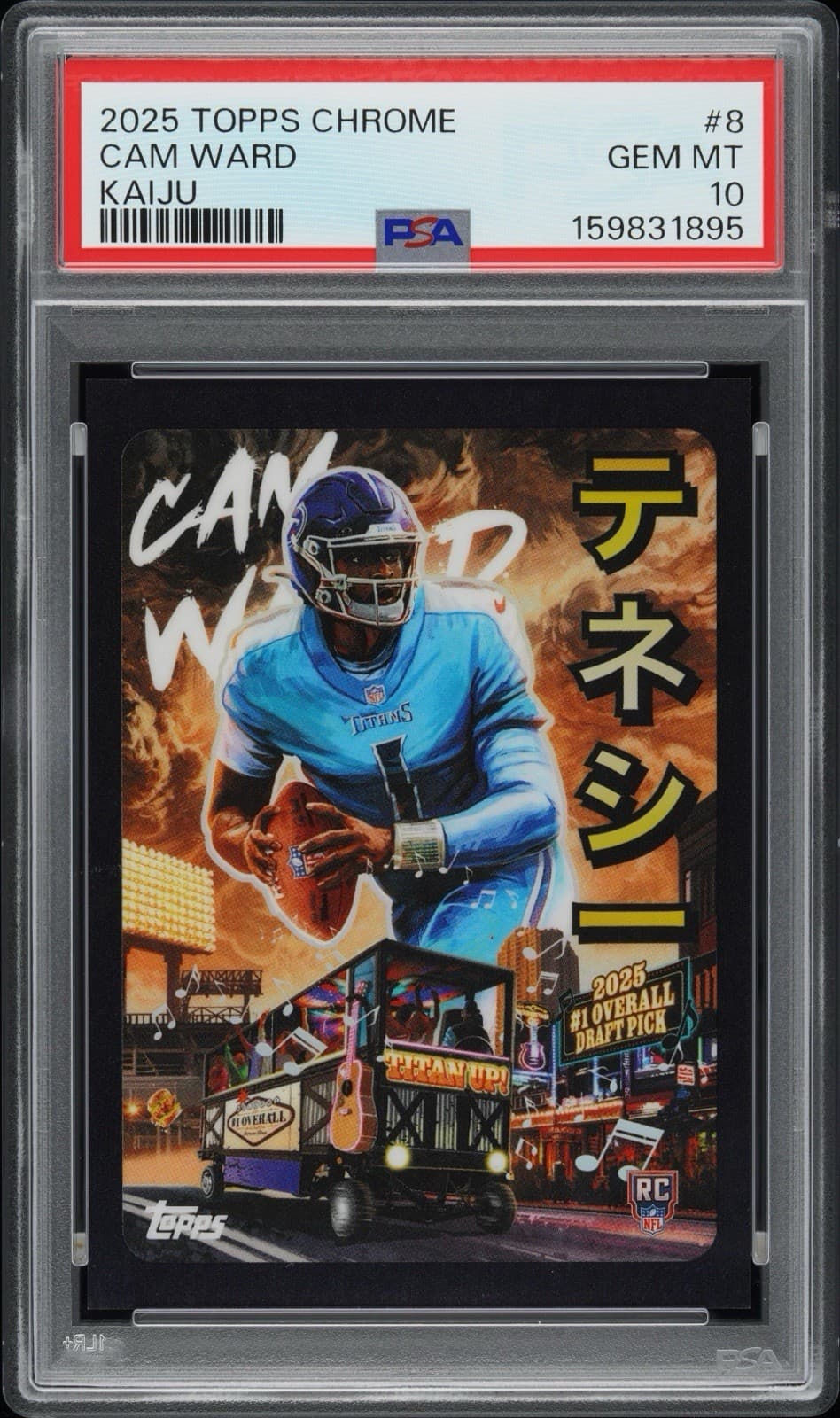 2025 Topps Chrome Cam Ward Rookie Kaiju #8 PSA GEM MT 10 💎