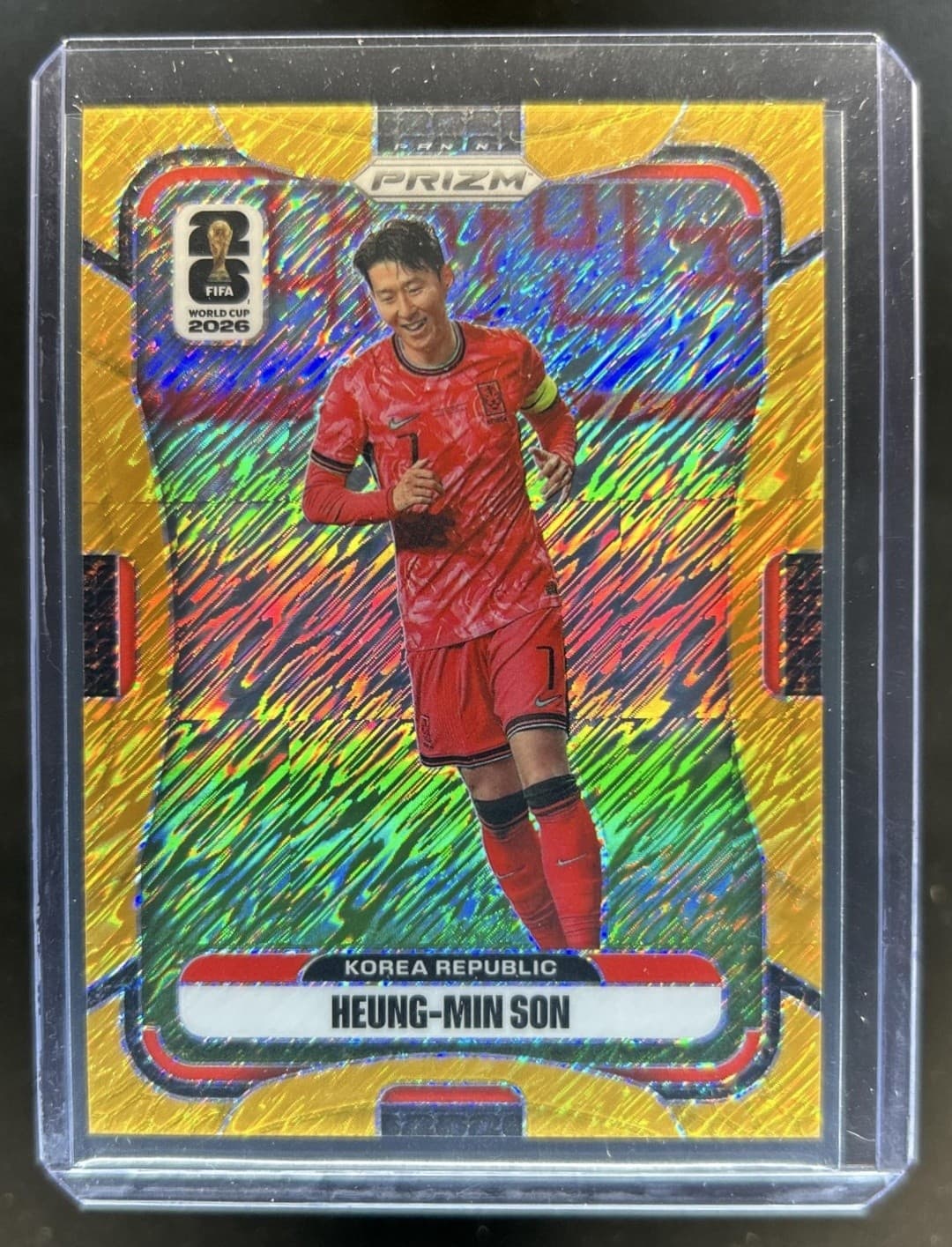 2026 Panini Prizm World Cup Heung-Min Son Gold Shimmer FOTL #/5 Korea