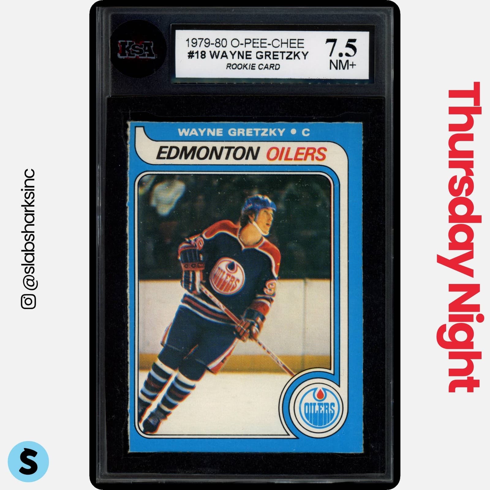 1979 O-PEE-CHEE #18 WAYNE GRETZKY RC ROOKIE KSA 7.5