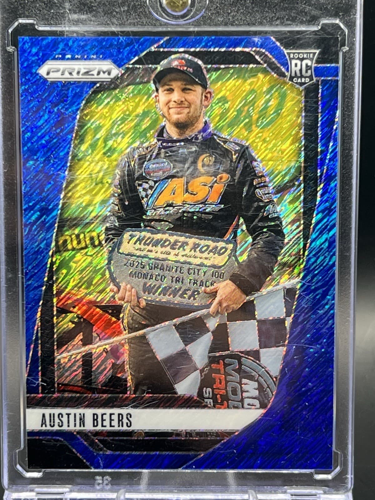 2025 Panini Prizm NASCAR Racing #180 Austin Beers Blue /10 RC