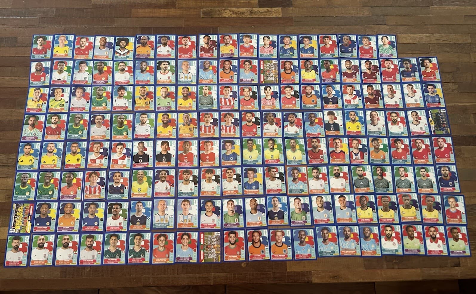 2026 Panini FIFA World Cup Sticker Collection BLUE/RED Parallels (Lot of 158)