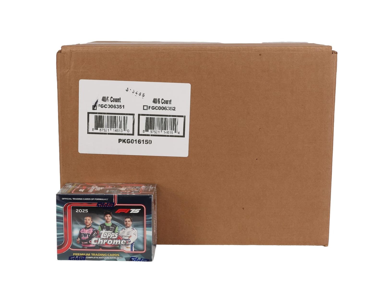 2025 TOPPS CHROME F1 FORMULA 1 6-PACK BLASTER 40-BOX CASE