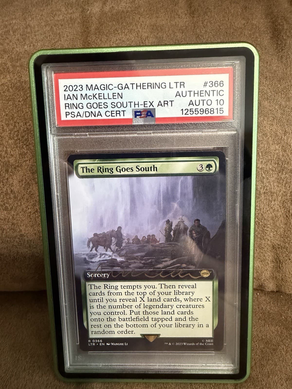 MAGIC THE GATHERING LOTR PSA AUTO 10 BY IAN MCKELLEN