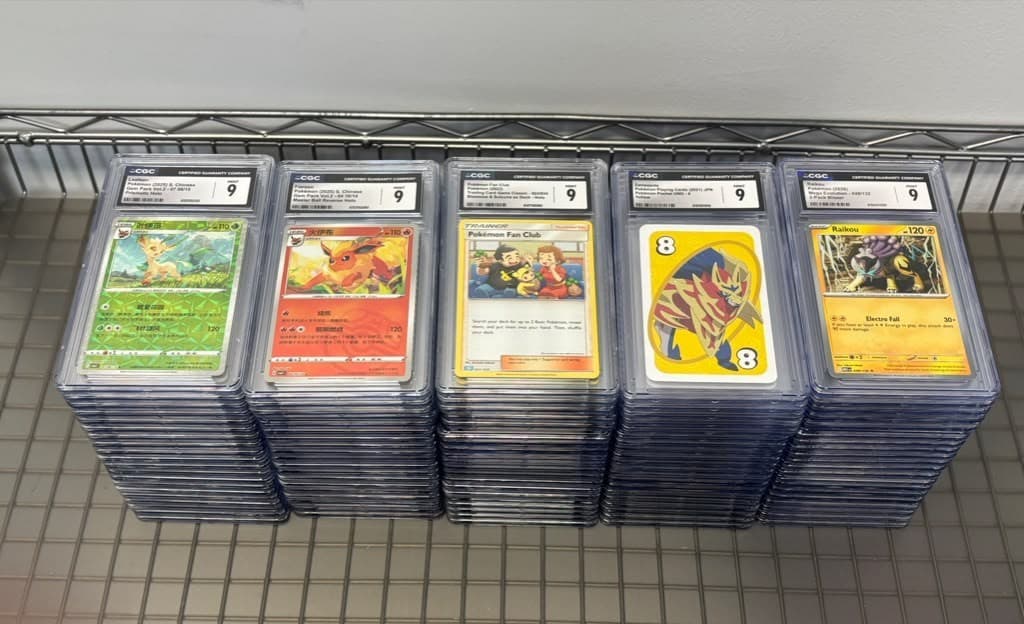 Lot (100) Assorted Pokemon Slabs w/ Holo's CGC 9 MINT ONLY