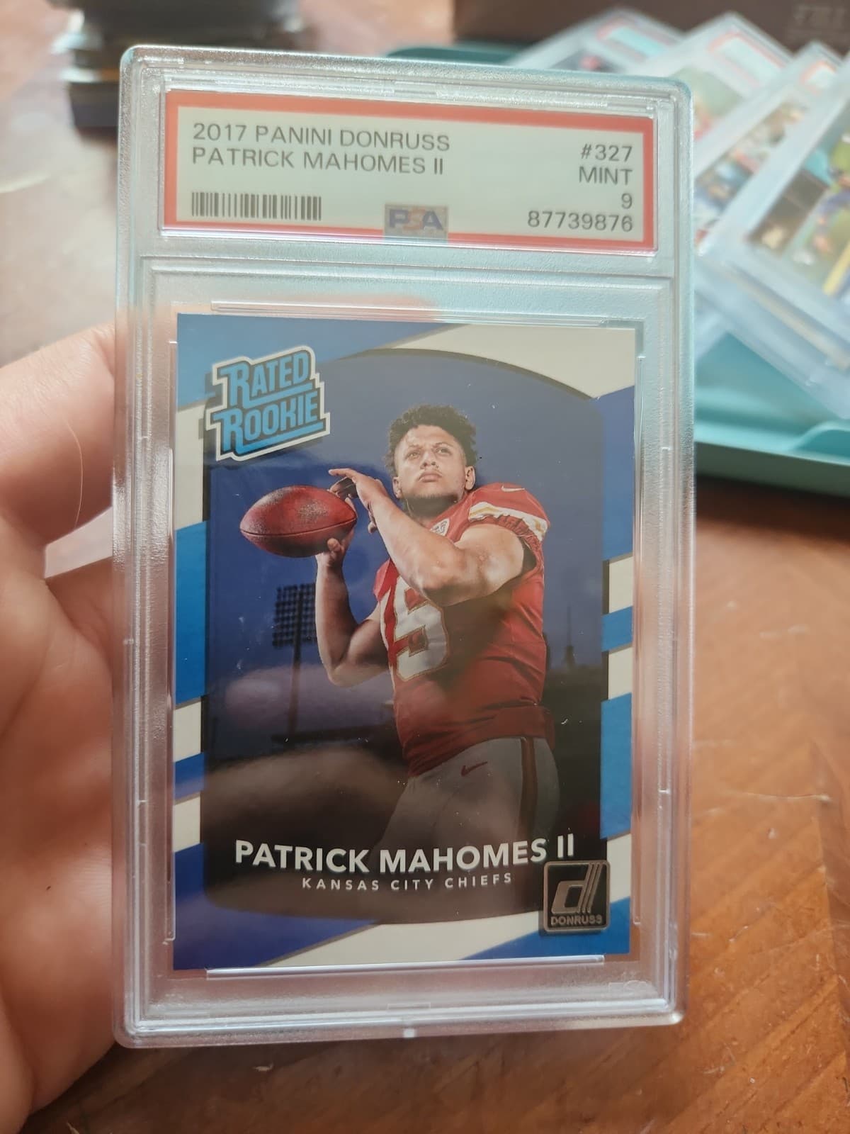 2017 Panini Donruss - Rated Rookie Patrick Mahomes II #327 (RC)