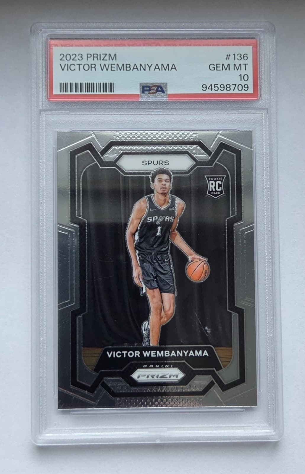2023-24 Panini Prizm - Victor Wembanyama #136 (RC) PSA 10
