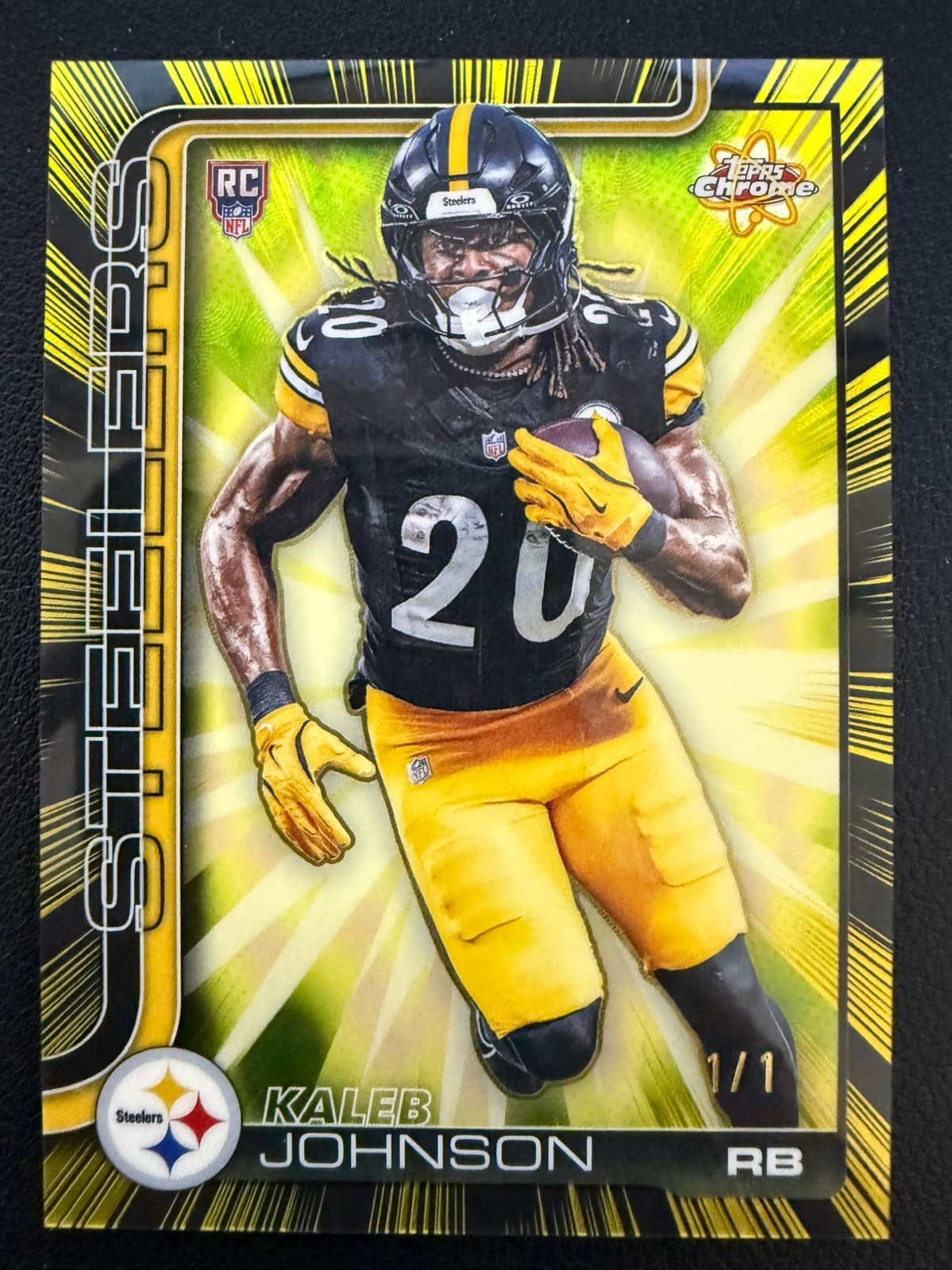2025 Topps Chrome SUPERFRACTOR 1/1 Kaleb Johnson RC Rookie Radiant Rookies (RC)