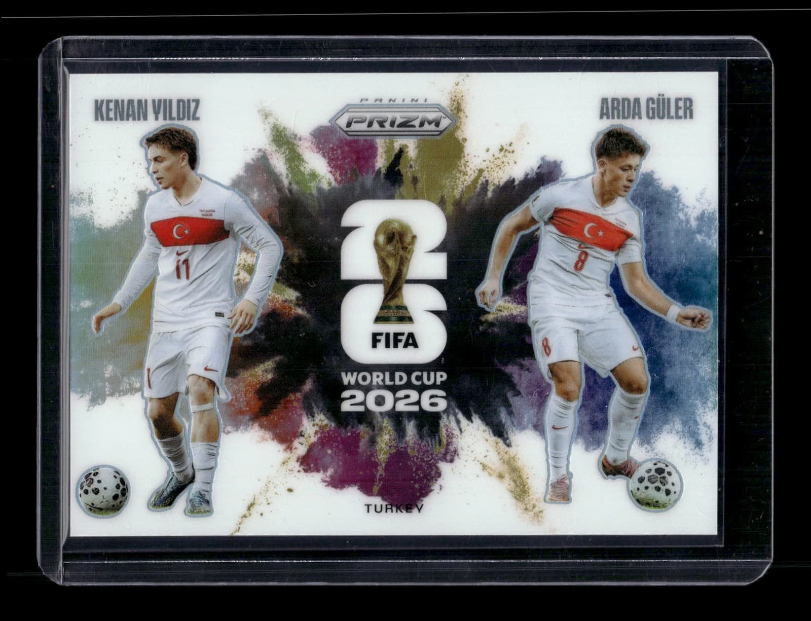 Panini Prizm FIFA World Cup 2026 Arda Güler Kenan Yildiz #11 Dual Color Blast
