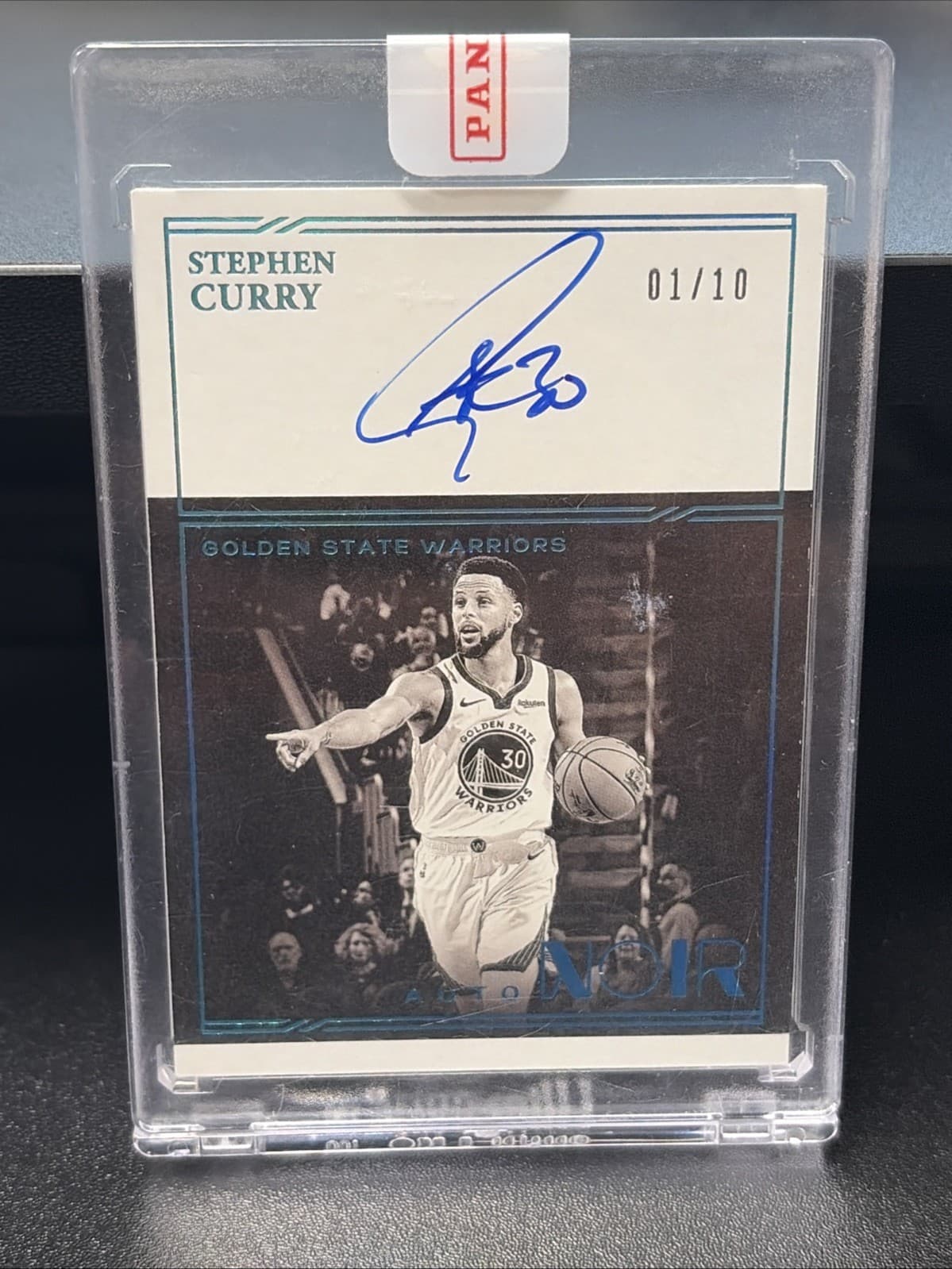 Stephen Curry 2020 Panini Noir Black And White Autograph #AB-SCU 1/10