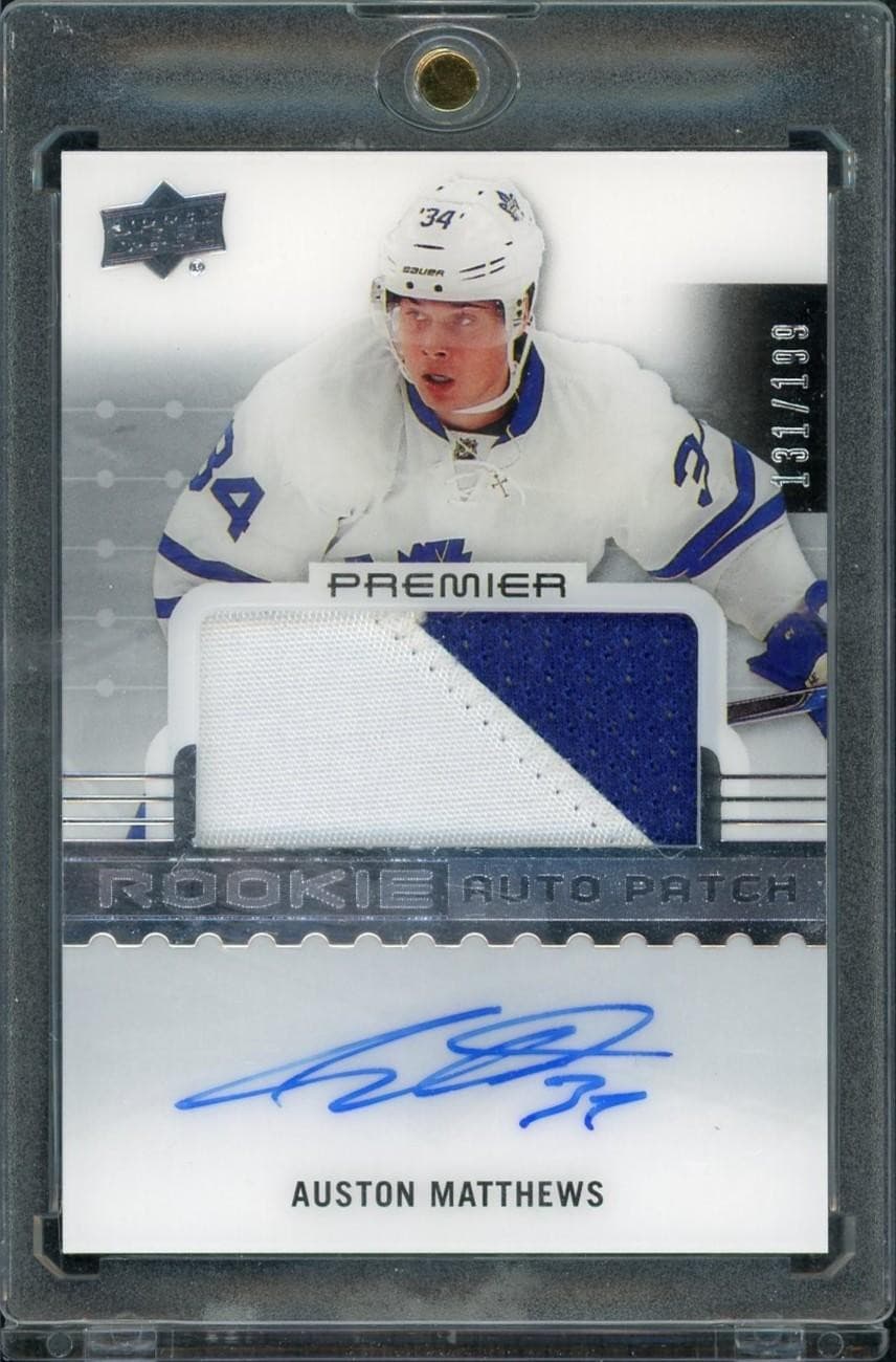 2016-17 Upper Deck Premier Auston Matthews Rookie Auto Patch /199