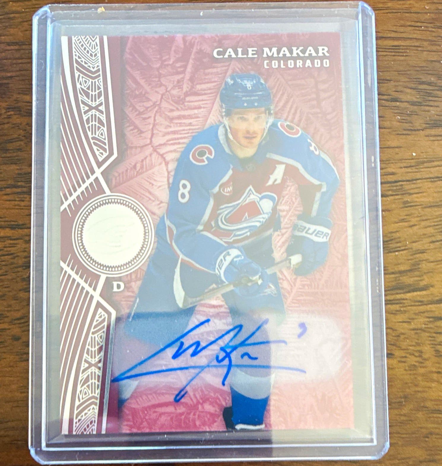 Upper Deck 2025-26 UD Ice Red Auto Autograph Cale Makar Avalanche #74