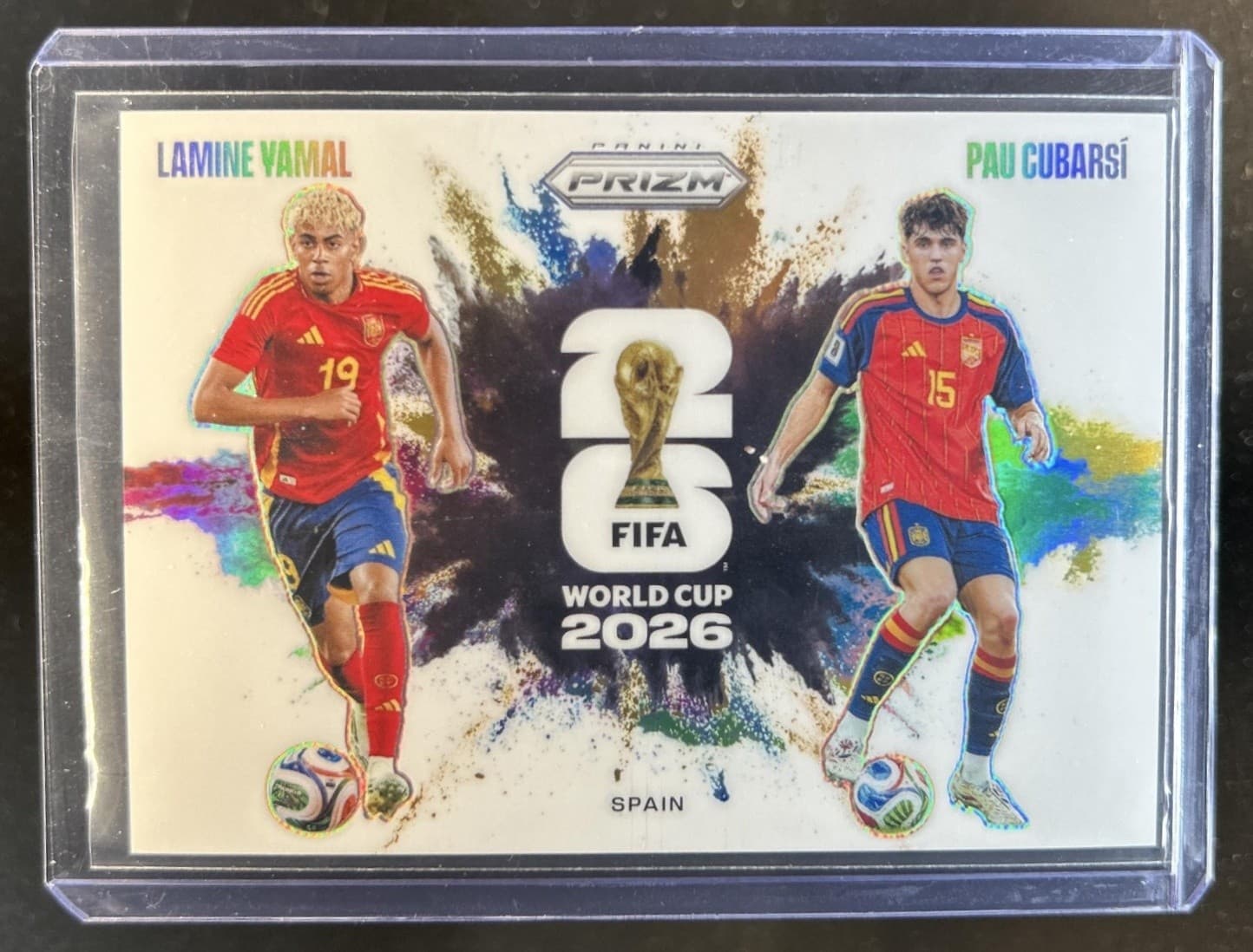 2026 Panini Prizm World Cup Lamine Yamal Pau Cubarsi Color Blast Duals SSP #5