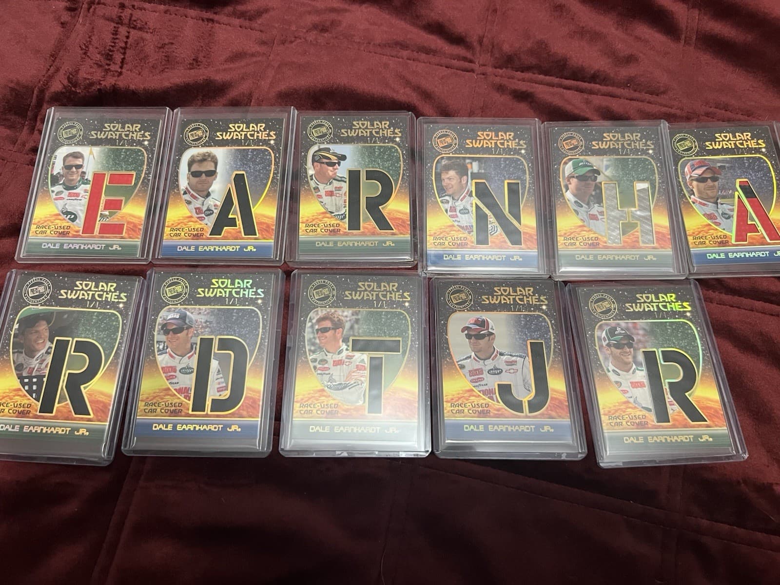 2009 Press Pass Eclipse Dale Earnhardt Jr Solar Swatch Set 1/1 ‘s RU Car cover