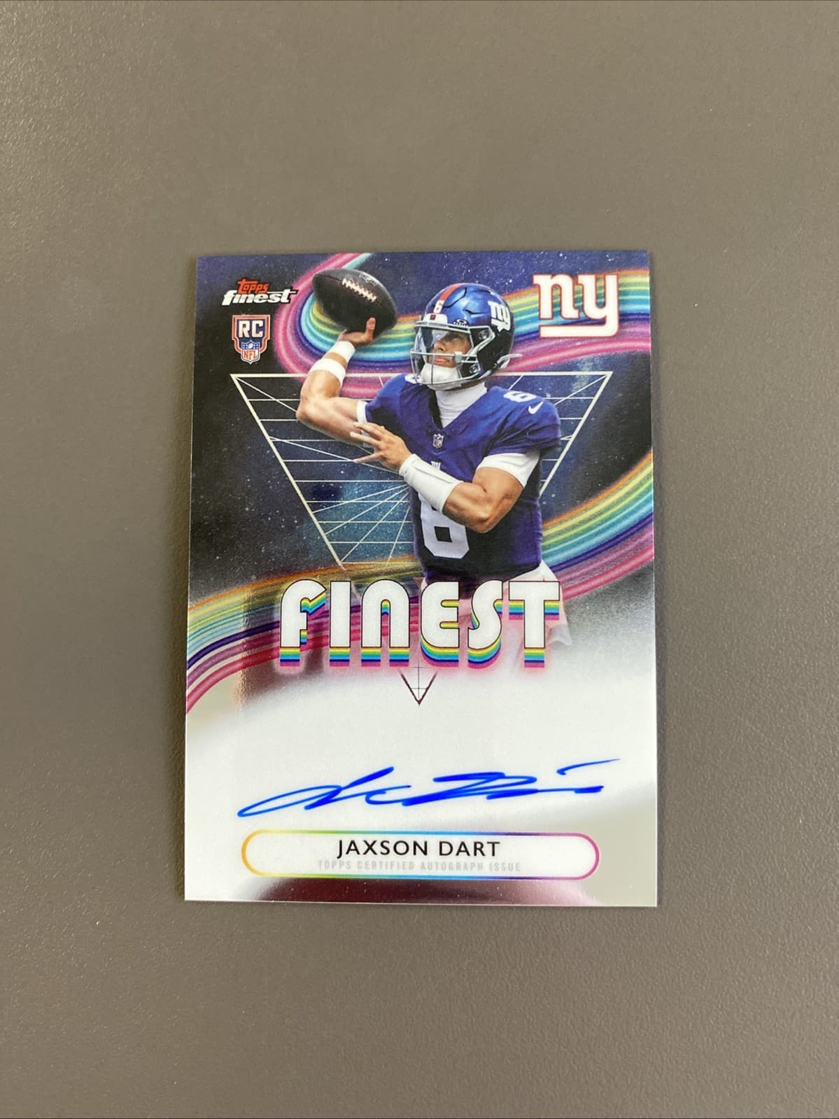2025-26 Topps Finest Jaxson Dart Rookie Auto