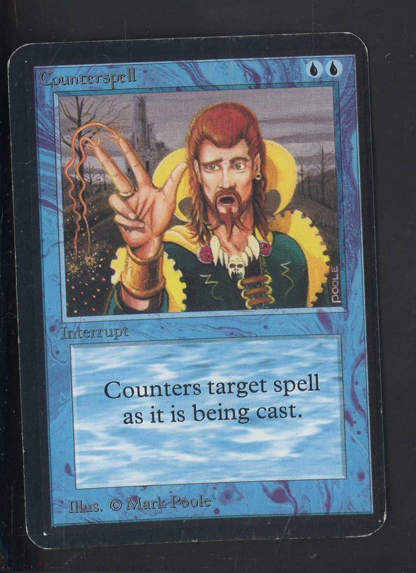1993 MTG Magic The Gathering Alpha Counterspell