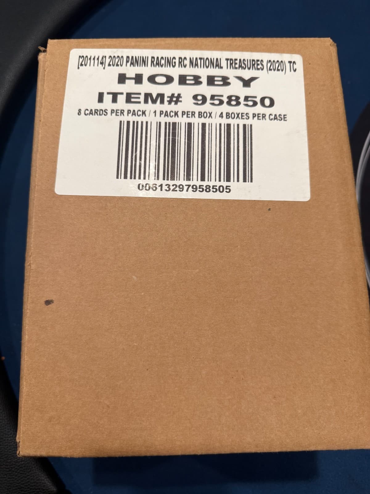 2020 Panini National Treasures NASCAR Racing Factory Sealed 4 Hobby Box Case