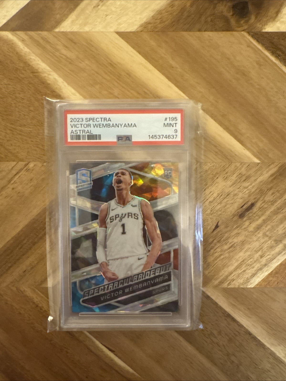 2023 Victor Wembanyama Spectra Astral/49 PSA 9 RC 195
