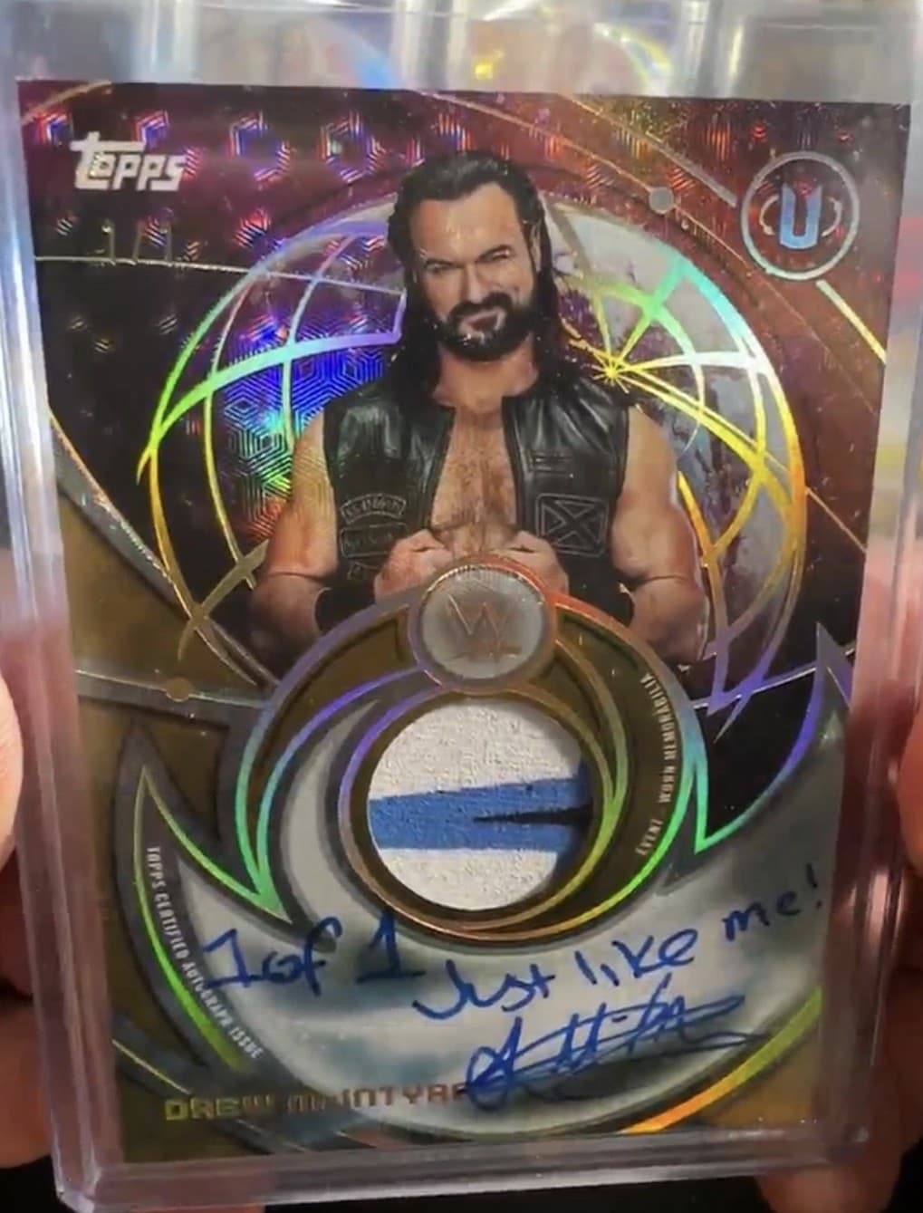 2026 Topps Universe WWE - Drew McIntyre - 1/1 Foilfractor Patch Auto