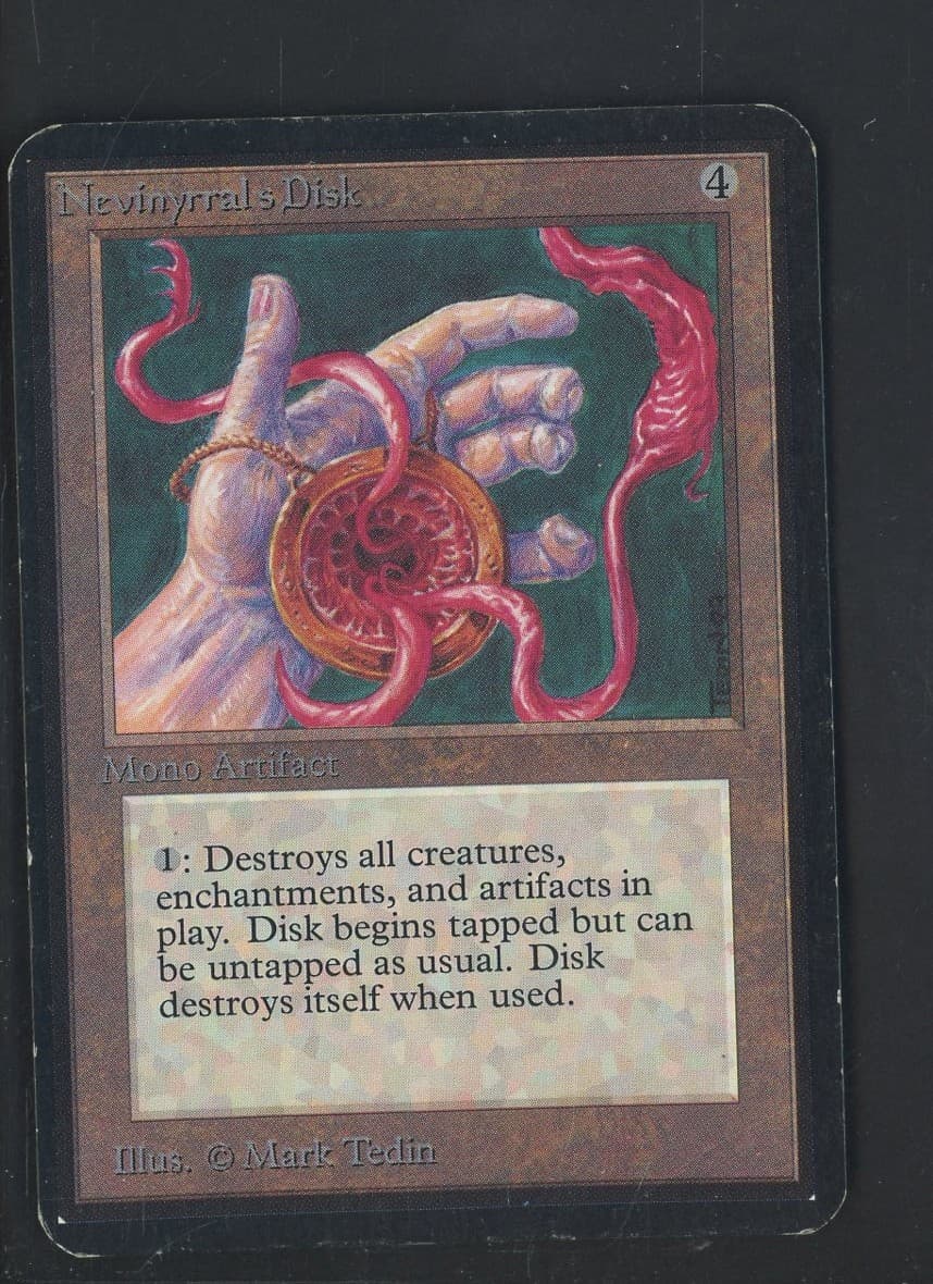 1993 MTG Magic The Gathering Alpha Nevinyrral's Disk