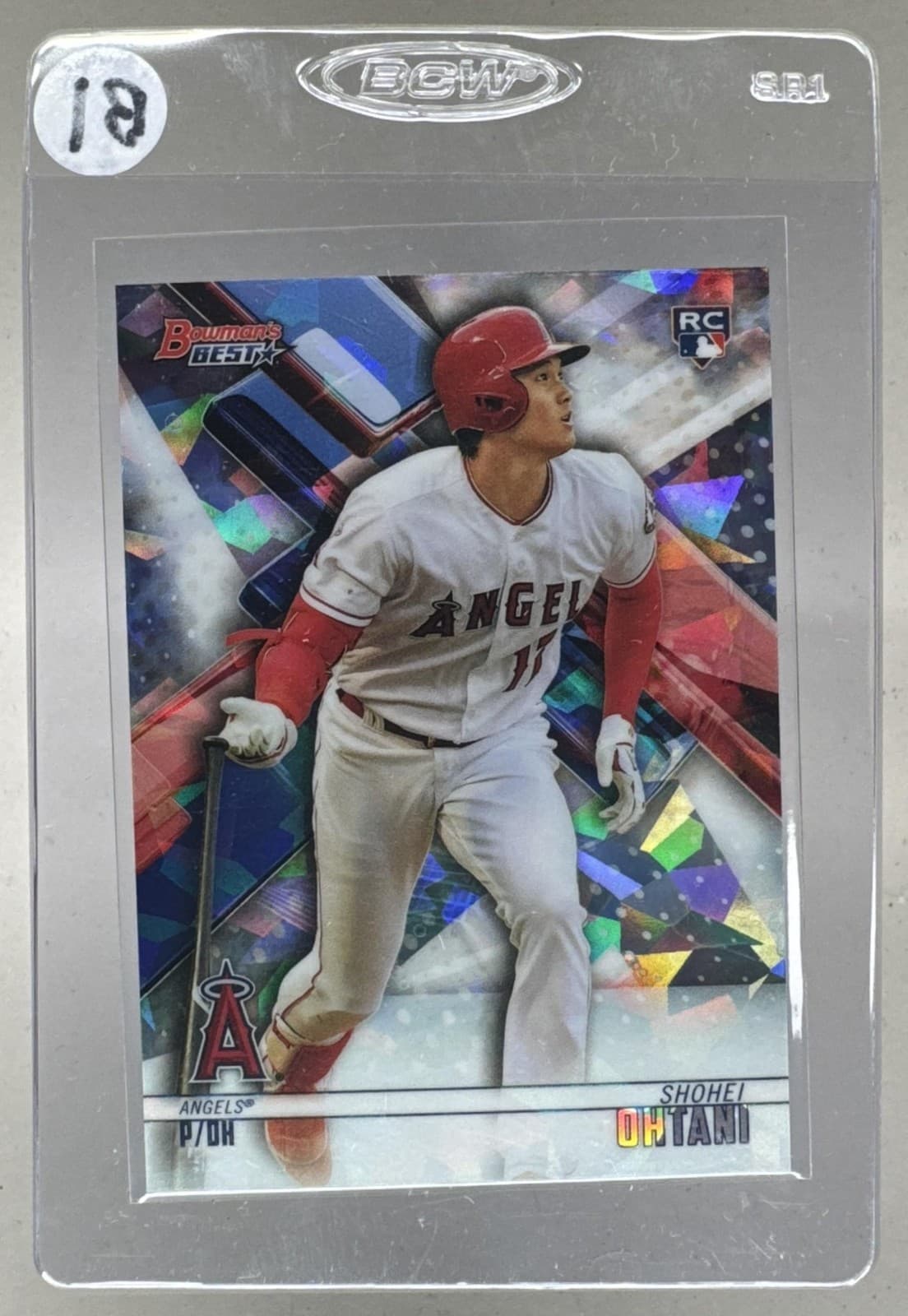 Shohei Ohtani 2018 Bowman's Best #1 Atomic Refractor Rookie RC B1