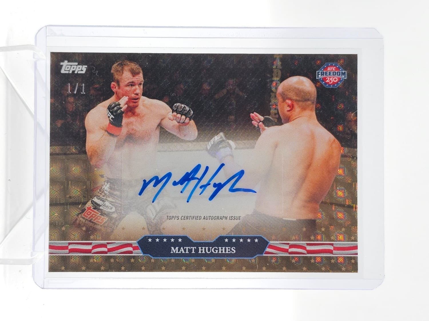 Matt Hughes 2026 Topps Ufc Freedom 250 Foilfractor Auto 1/1 #10-a Q0398