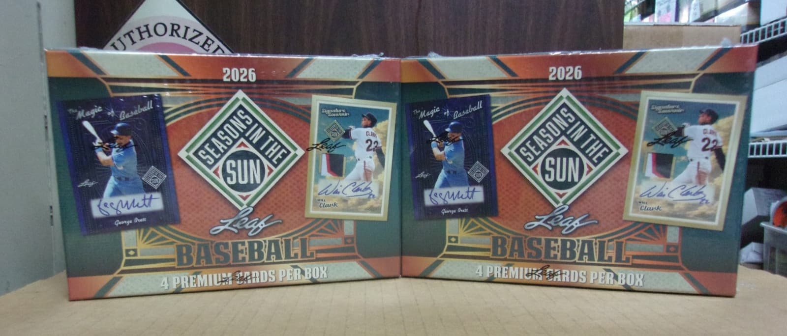 (2) 2026 Leaf Seasons Sun Baseball Hobby Box Lot