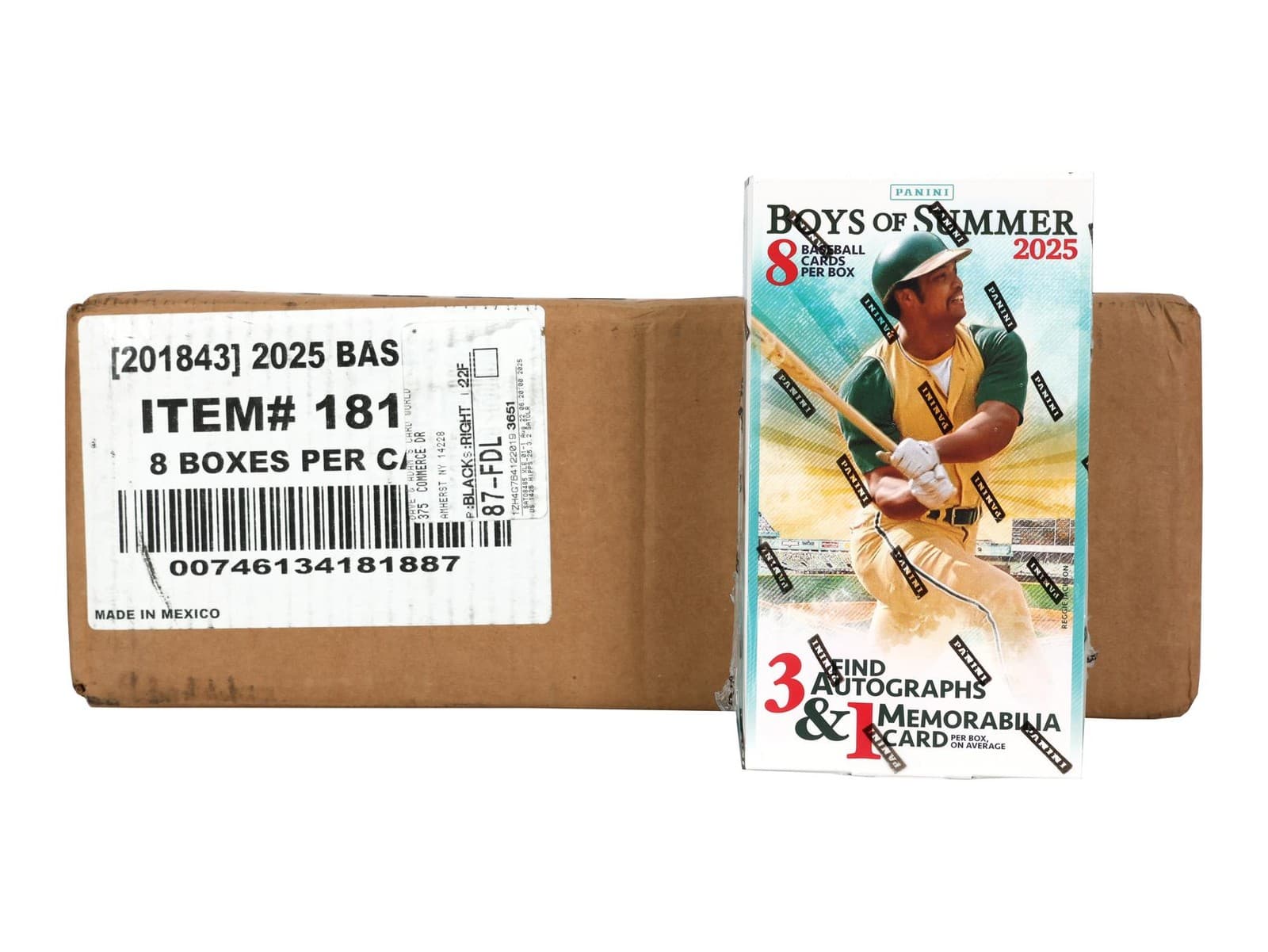 2025 PANINI BOYS OF SUMMER BASEBALL HOBBY 8-BOX CASE