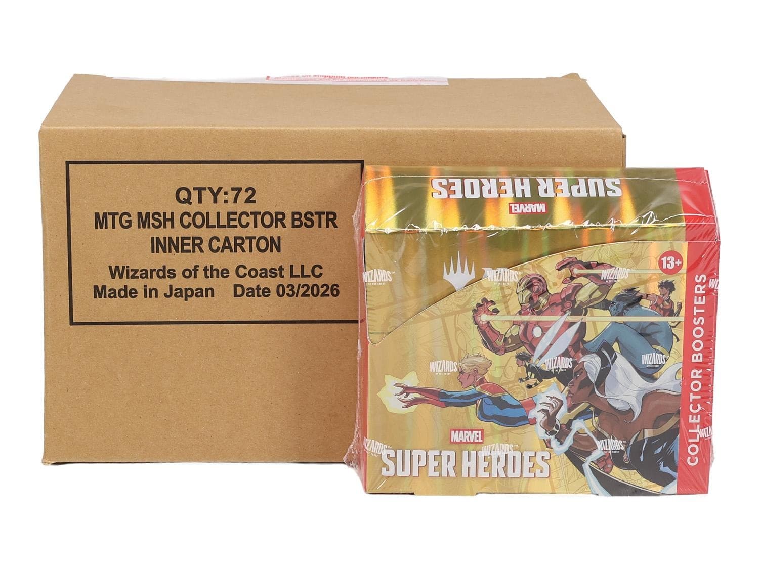 MAGIC THE GATHERING MARVEL SUPER HEROES COLLECTOR BOOSTER 6-BOX CASE