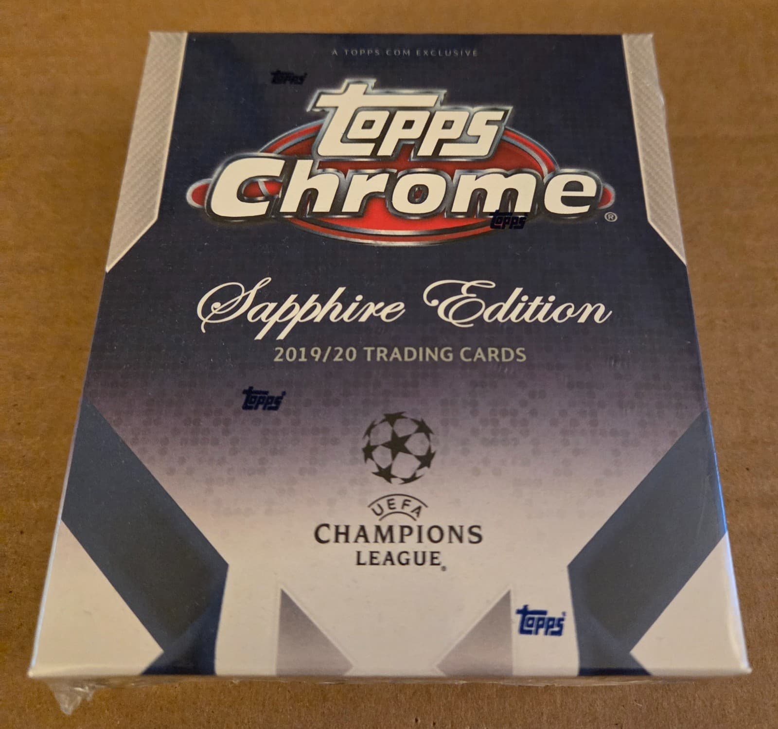 2019-20 Topps Chrome UEFA Champions League Sapphire Hobby Box Haaland