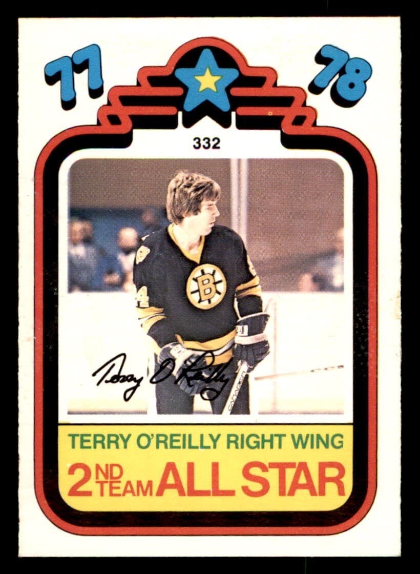 1978 OPC O-Pee-Chee Hockey #332 Terry O'Reilly (All-Star) NM/MT *e2