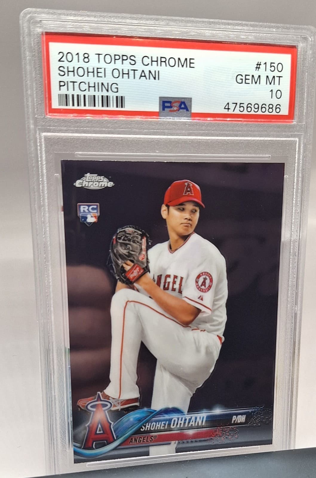 2018 Topps Chrome Shohei Ohtani RC #150 PSA 10