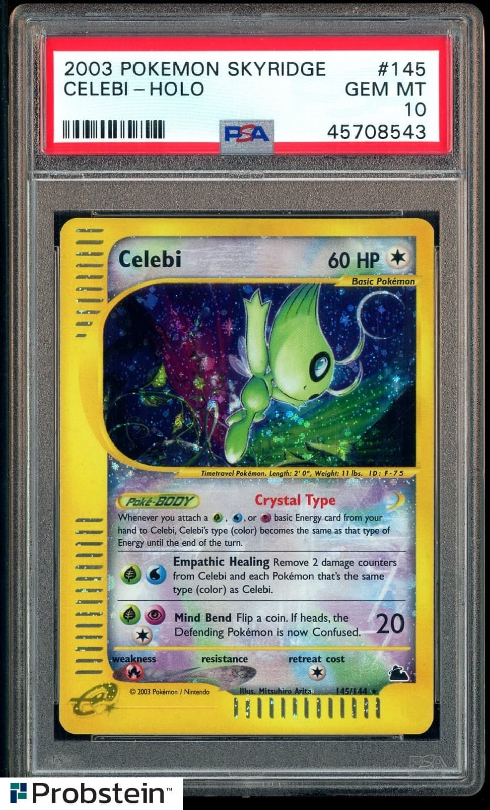 2003 Pokemon Skyridge #145 Celebi Holo PSA 10 GEM MINT