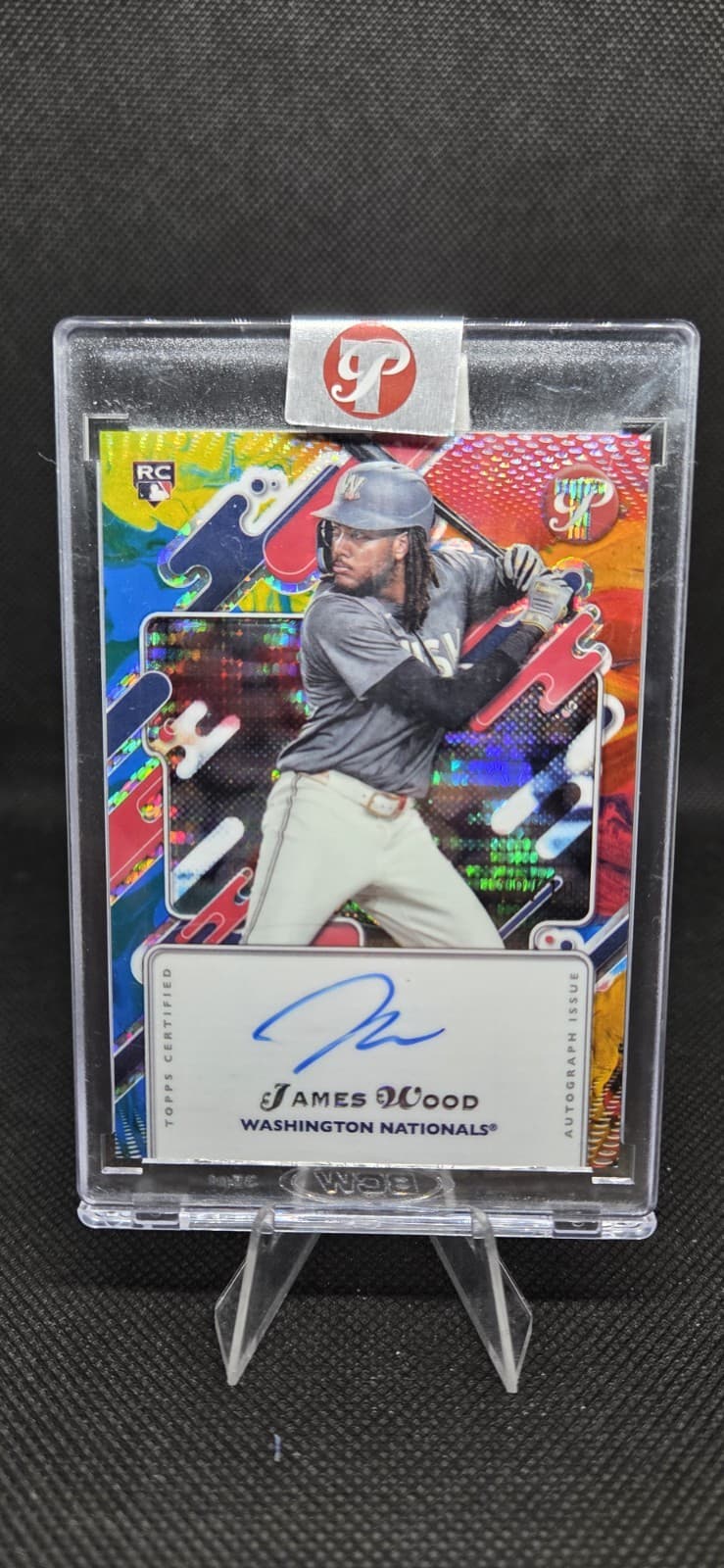 2025 Topps Pristine Primaries Autograph! James Wood 10/10! Bookend! RC! On CARD!