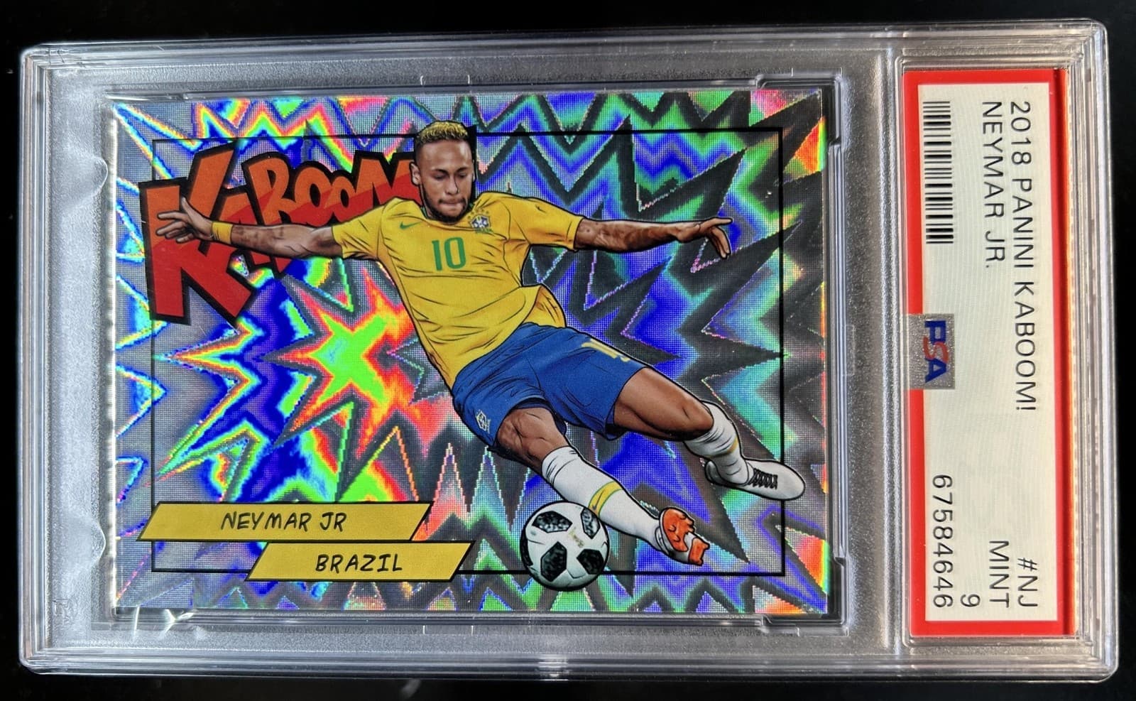 2018 Panini Kaboom! Neymar Jr #K-NJ PSA 9