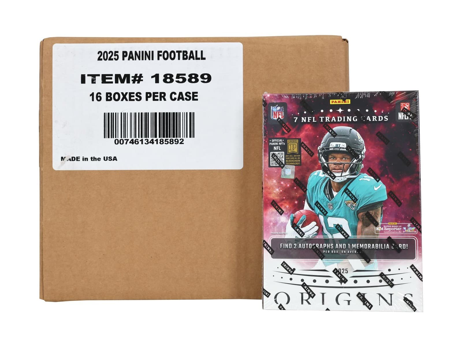 2025 PANINI ORIGINS FOOTBALL HOBBY 16-BOX CASE