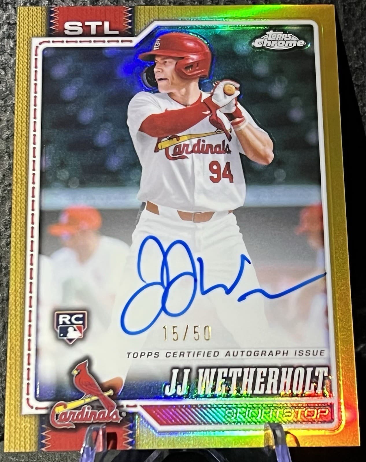 2026 Topps Chrome - JJ Wetherholt True Gold /50 RC Auto