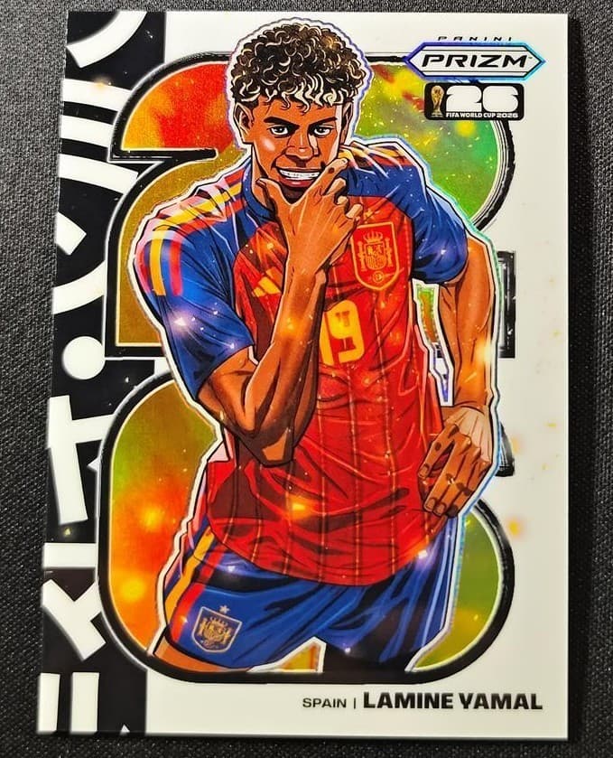 2026 Panini Prizm FIFA World Cup Lamine Yamal #6 Spain Manga Case Hit SSP #LY01