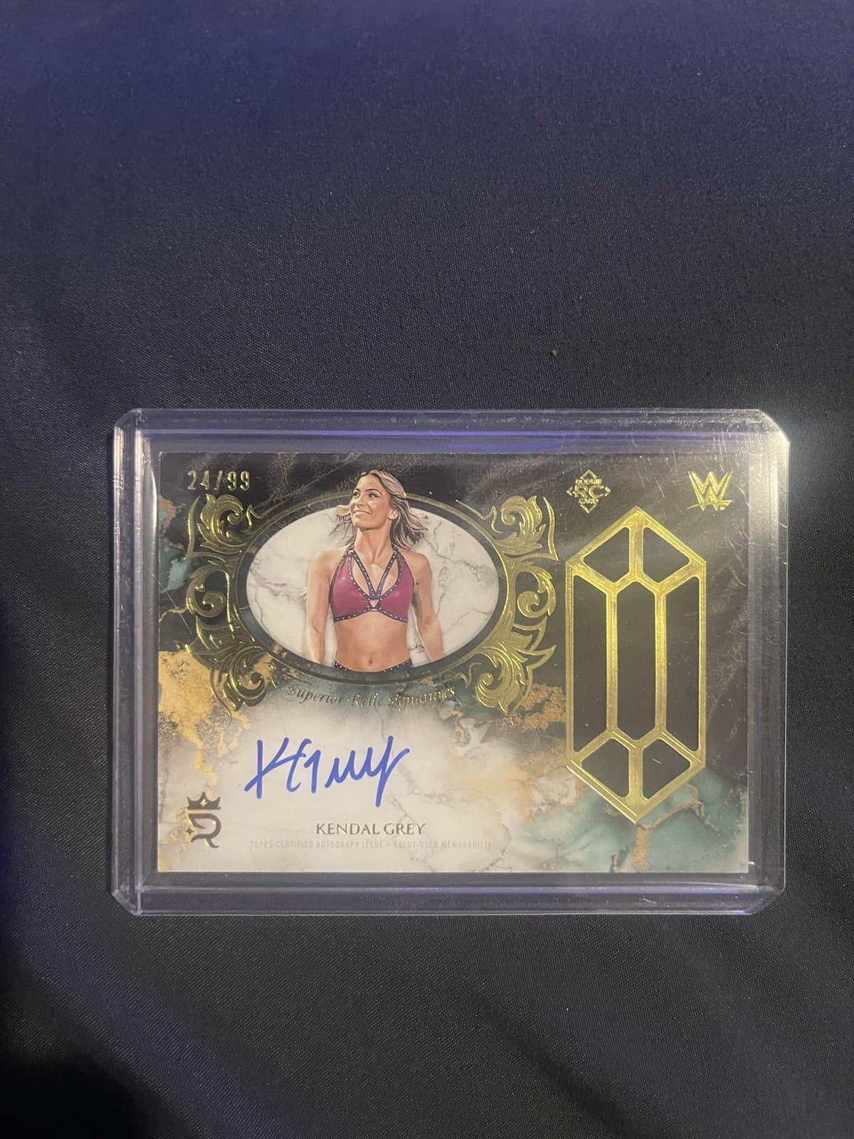 WWE 2026 Topps Royalty Kendal Grey /99 Superior Relic Signature RC PATCH